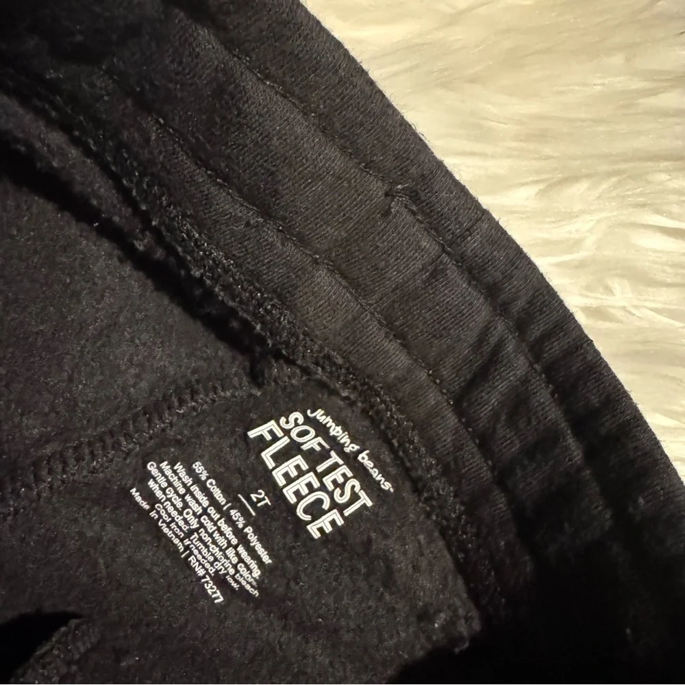 Jumping Beans Toddler Girl 2T Black Gray Fleece‎ Jogger Pants Bundle